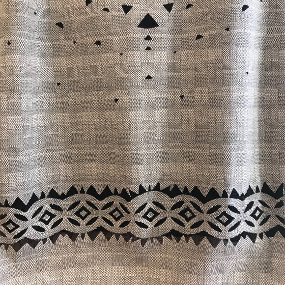 Max Studio Bohemian Abstract Geometric Cutout Cotton Shift Dress Size M - Picture 4 of 6